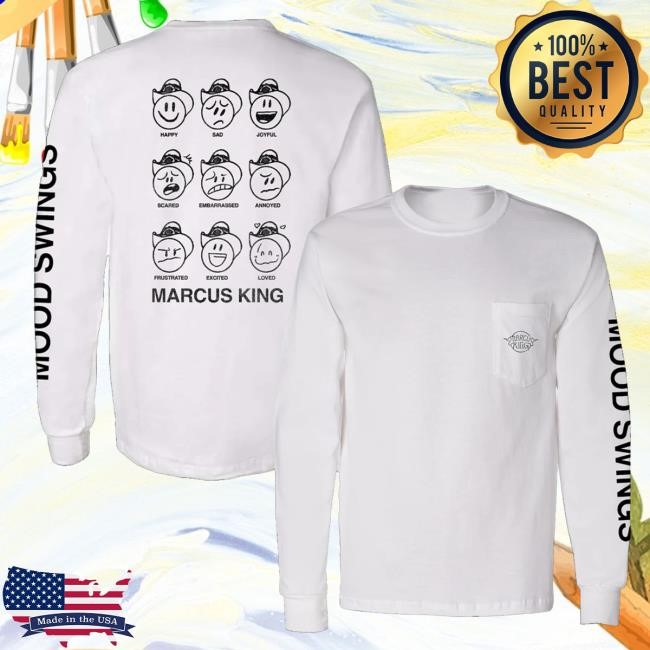 Marcus King Official Merch Marcus Moods Long Sleeve Crewneck Sweatshirt