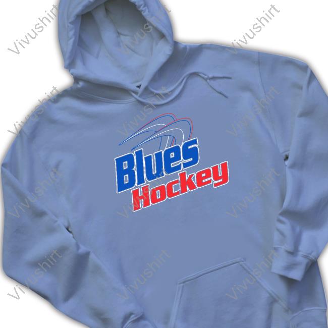 Blues Hockey Hooded Sweatshirt Blues Buzz Blues Hockey Hoodie