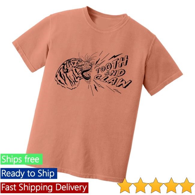 Tooth And Claw Merch Justice Tiger Unisex Sweatshirt Terracotta