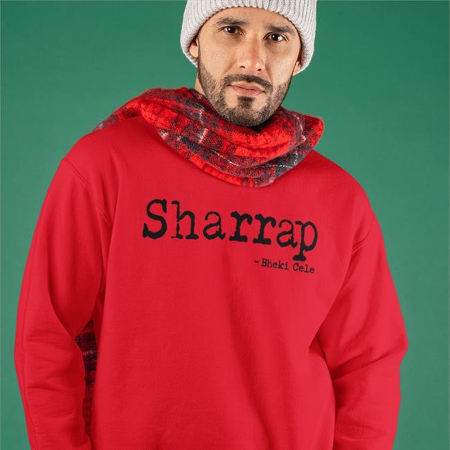 Ian Cameron Wearing Sharrap Bheki Cele T Shirts