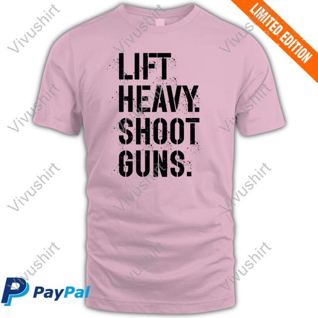 Joey Yochheim Lift Heavy Shoot Guns Long Sleeve Tee Shirt