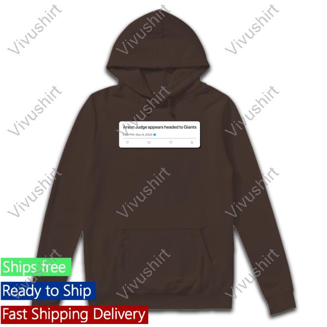 Arson Judge Appears Headed To Giants Hoodie