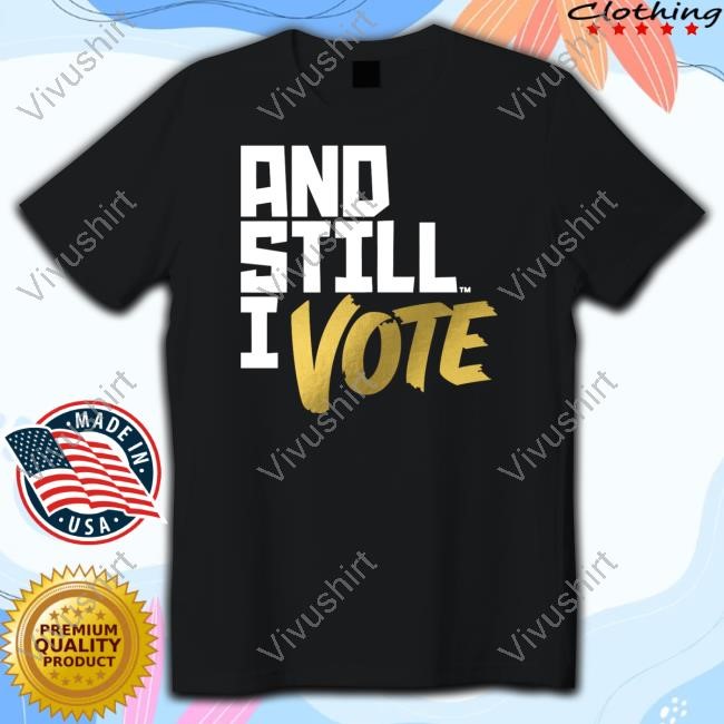 Maya Wiley Wearing And Still I Vote T Shirt