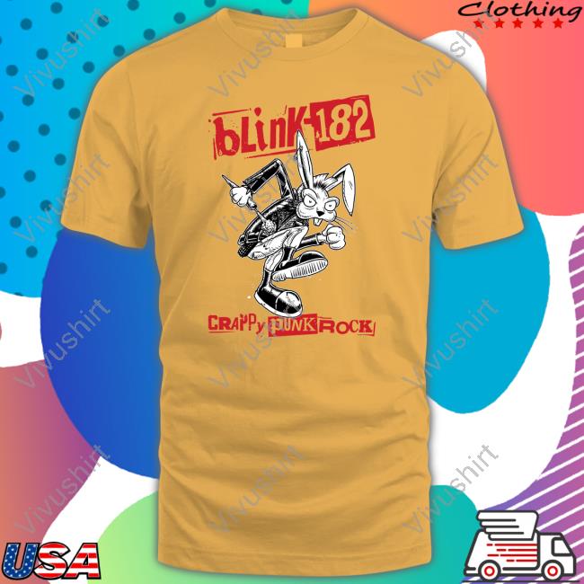 Blink-182 Punk Bunny Hoodie Blink-182 Crappy Punk Rock Crewneck Sweatshirt
