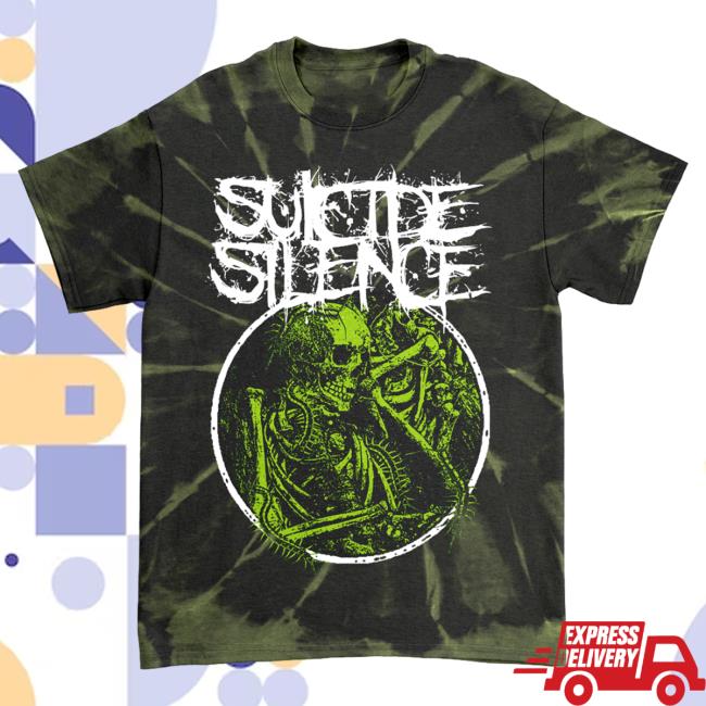 Official Suicide Silence Merch Suicide Silence Rotten Tie Dye T Shirt Sewer Tie-Dye SuicideSilence