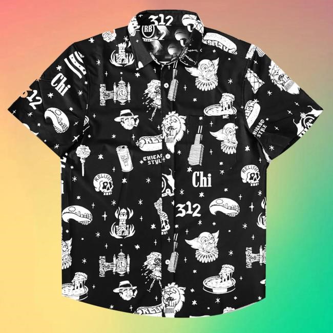 Official Relish Brand Merch 312 Flo Button Down Short Sleeve Hoodie