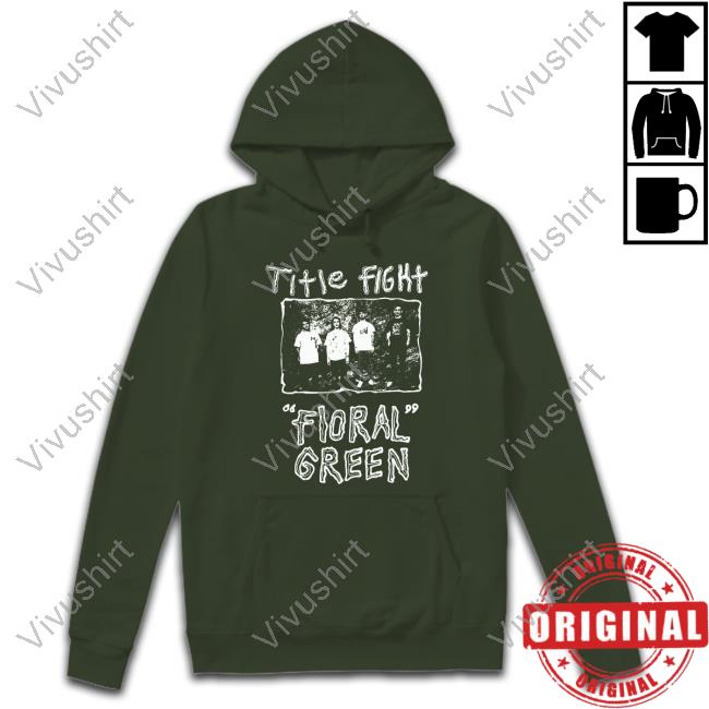 Title Fight Floral Green Tee Shirt