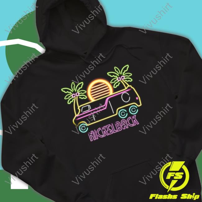 Nickelback Merch Neon Beach Hoodie