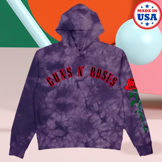 Official Gnr Merch Store Gn'r Purple Tie Dye Hood Gnrmerch
