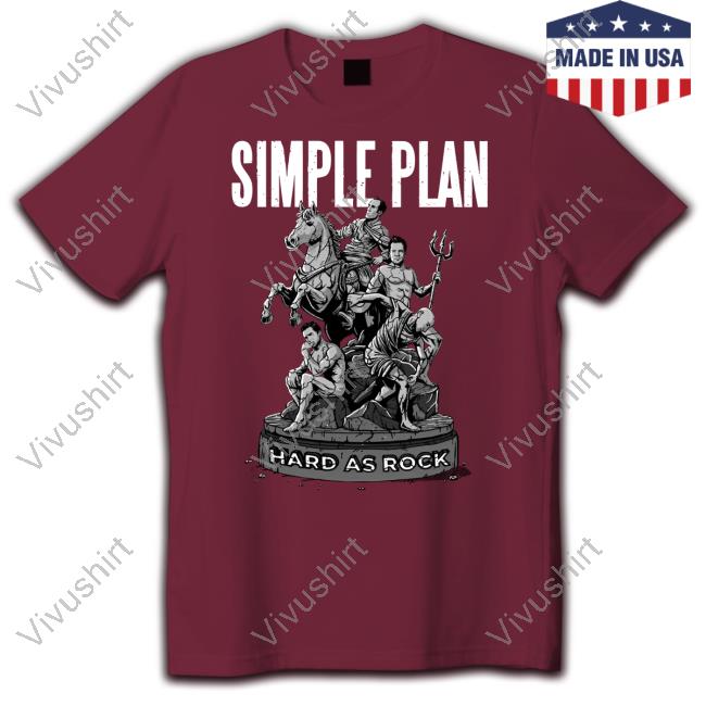Simple Plan Store Simple Plan Hard As Rock New Shirt