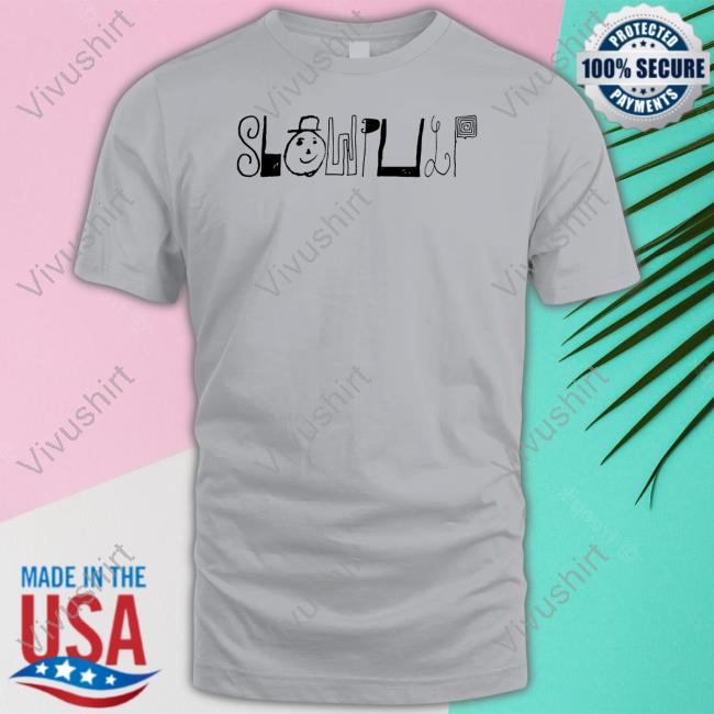 Slow Pulp Merch Black And White Logo Tee Shirt