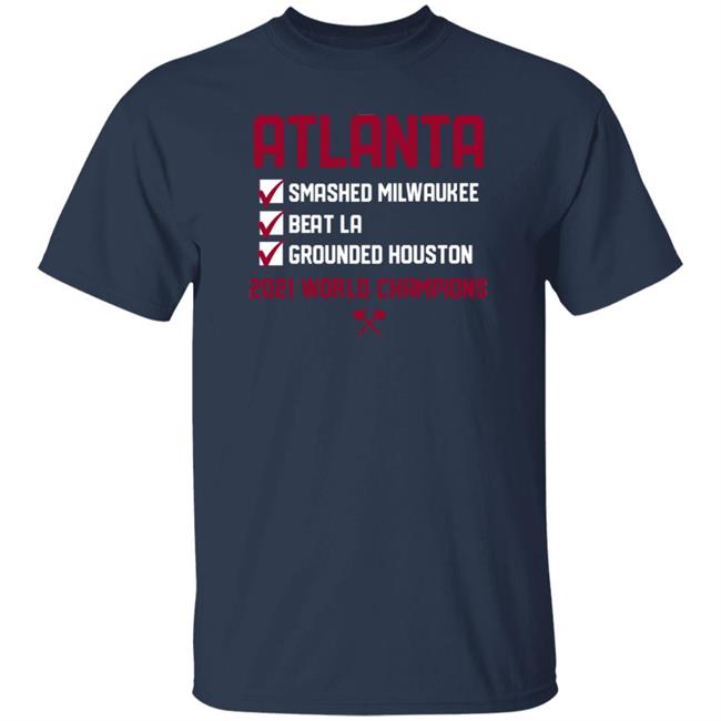 2021 World Champions Checklist Shirt Choplanta Store