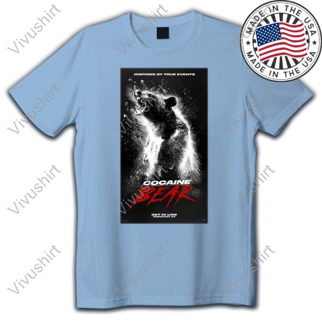 Discussingfilm Cocaine Bear Poster Official Shirt Chinchillazllla Discussingfilm Cocaine Bear Poster Sweatshirt Chinchillazllla