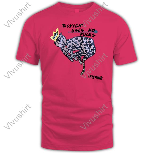 Poorly Translated Shirts Pussycat Gives No Fucks Layering Hooded Sweatshirt Translatedtees