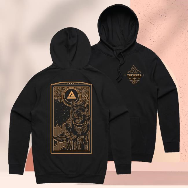 Kt8 Merch Store Trivecta - Wolf - Black Pullover T-Shirt
