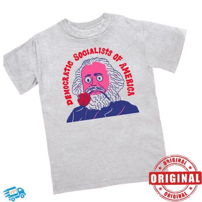 Original Socialists Merch Store Marx Rose Long Sleeve Shirt