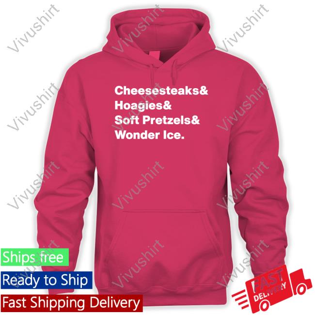 Official Cheesesteaks Hoagies Soft Pretzels Wooder Ice Shirt