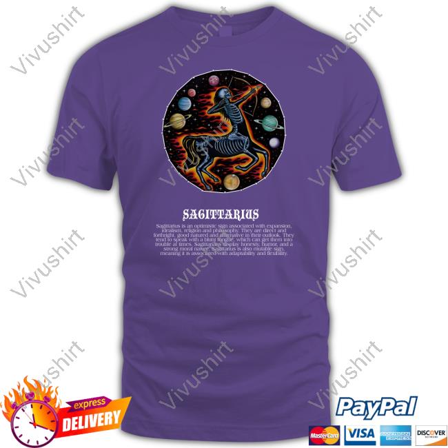 Marcos Alvarado Sagittarius Is An Optimistic Sign Associated With Expansion New Shirt 12 Zodiac