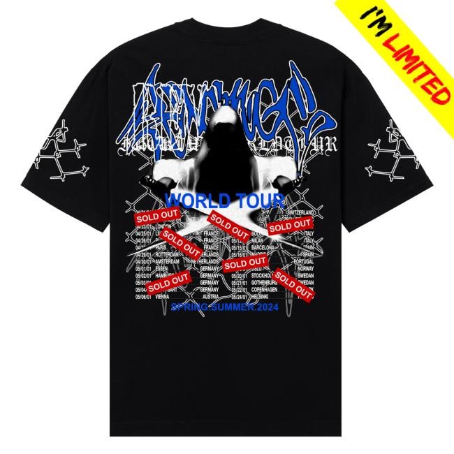 Revenge Official Merch Store Shop Sold Out New Shirt Black