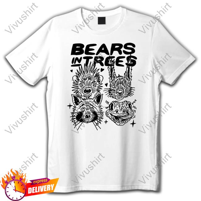 Official Bears In Trees Animals T-Shirt