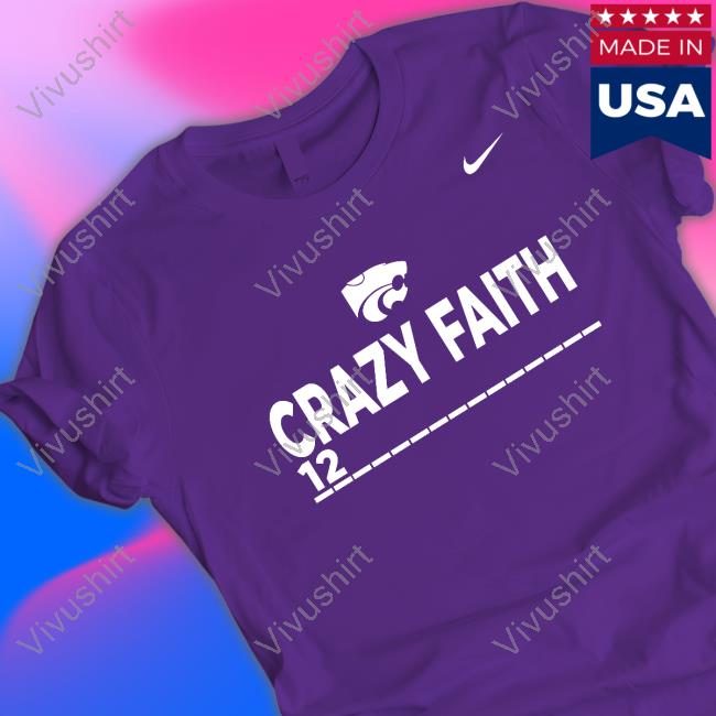 K-State Men's Basketball Crazy Faith 12 Long Sleeve T Shirt