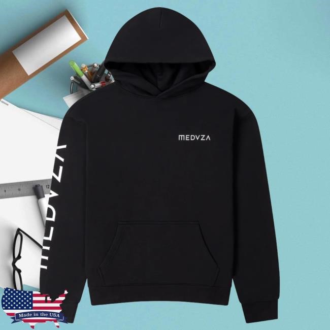 Meduza Music Merch Logo Sleeve Hoodie With Back Print t-shirt, hoodie, tank top, sweater and long sleeve t-shirt