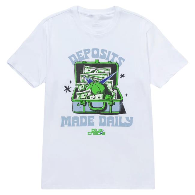 Official Overtime Tv Merch Store Apparel Clothing Shop Over Time Blue Checks Deposits Tees