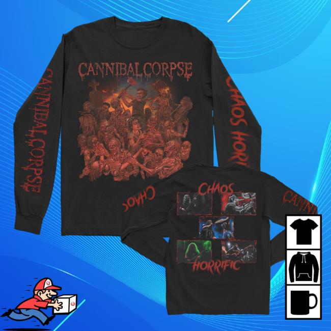 Official Cannibal Corpse Merch Store Chaos Horrific Cover Long Sleeve Black CannibalCorpse