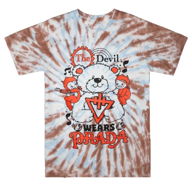 Official The Devil Wears Prada Merch Teddy Bear Dye Tee Shirt