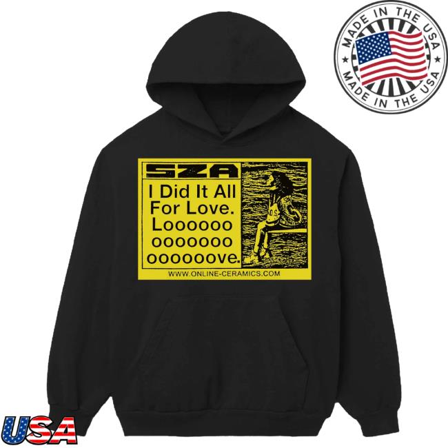 Official Sza Merch Store Sza All For Love Tour Crew (Black) Txdxe Apparel Clothing Shop