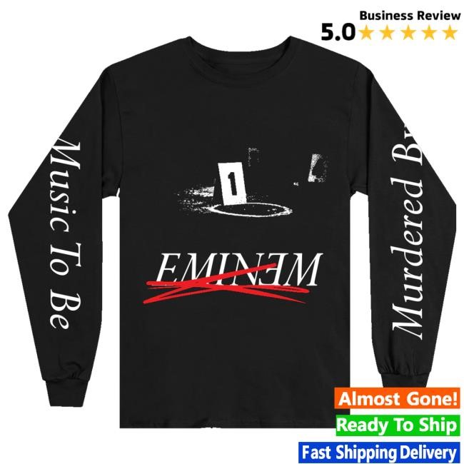 Eminem Merch Mtbmb Crime Scene Longsleeve (Black) Crewneck Sweatshirt