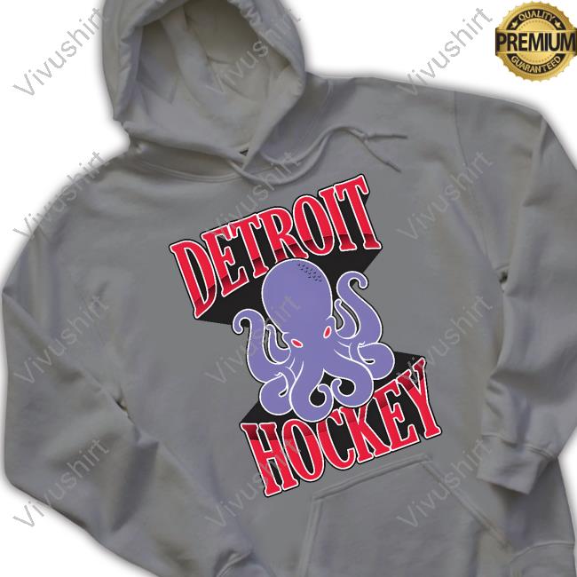 Barstooldetroit Detroit Hockey Octopus Tee Shirt