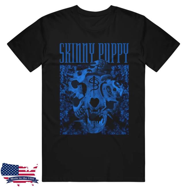 Official Skinny Puppy Merch Bouquet Black Tshirt