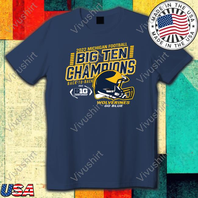 The M Den Store Michigan Football 2022 Back-To-Back Big Ten Champions Hooded Sweatshirt