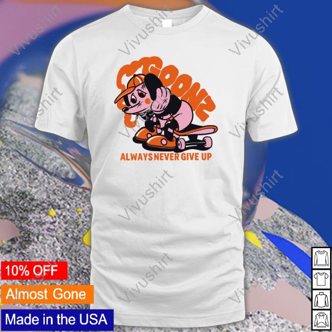 Goonz Always Never Give Up Long Sleeve Tee Cryptoon Goonz