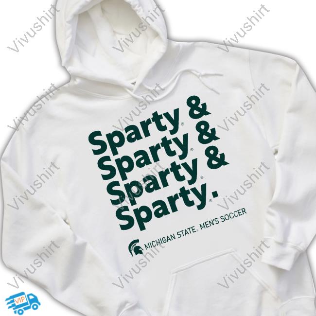 Msu Men's Soccer Sparty & Sparty & Sparty& Sparty T-Shirt
