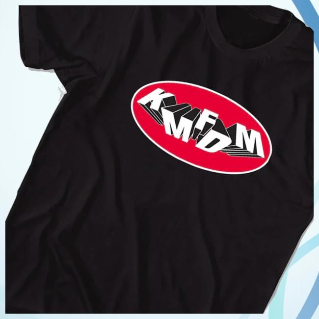 Kmfdm Merch Kmfdm Oval Tumbling Logo Youth T Shirt