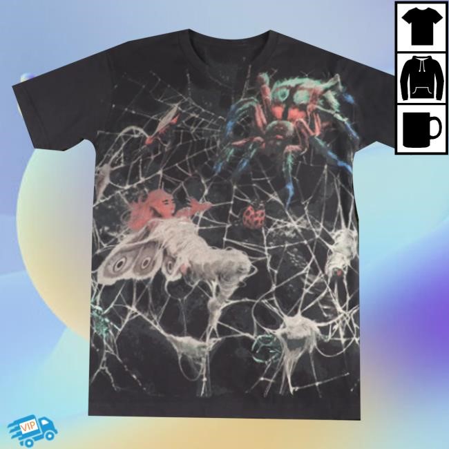 Melaniemartinezmusic Merch Spider Web All Over Hoodie