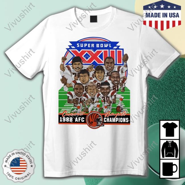 Kay Adams Cincinnati Bengals Super Bowl XXIII 1988 Shirts