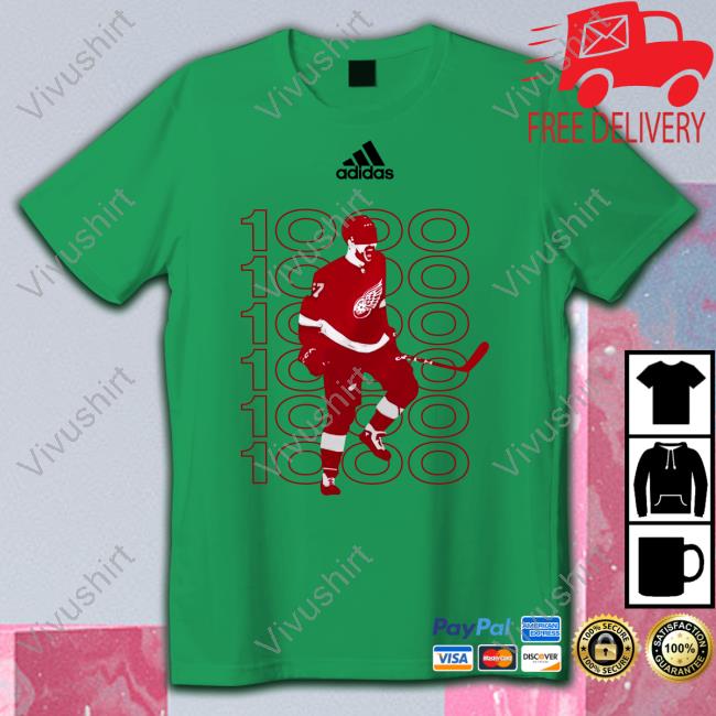 Detroit Red Wings David Perron 1000 Tee Shirt