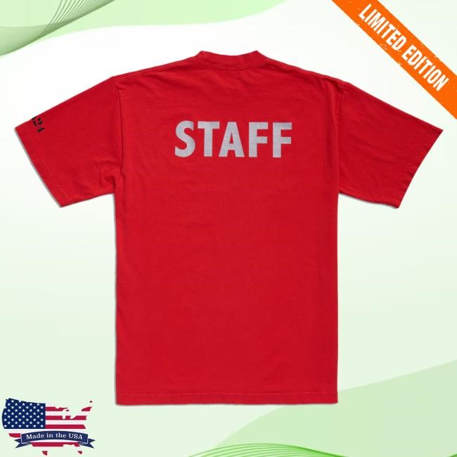 A24films Store Red Crater Gym Staff Shirts