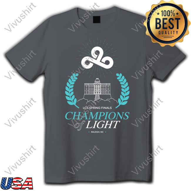 Cloud9 2023 Lcs Spring Champions Of Light Tee Shirt