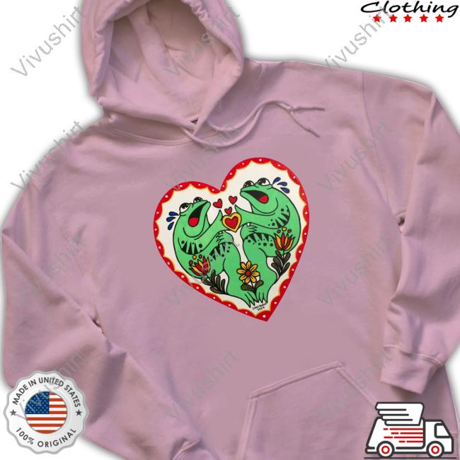 Wooden Heart Painting Ghost Bongo Hoodie