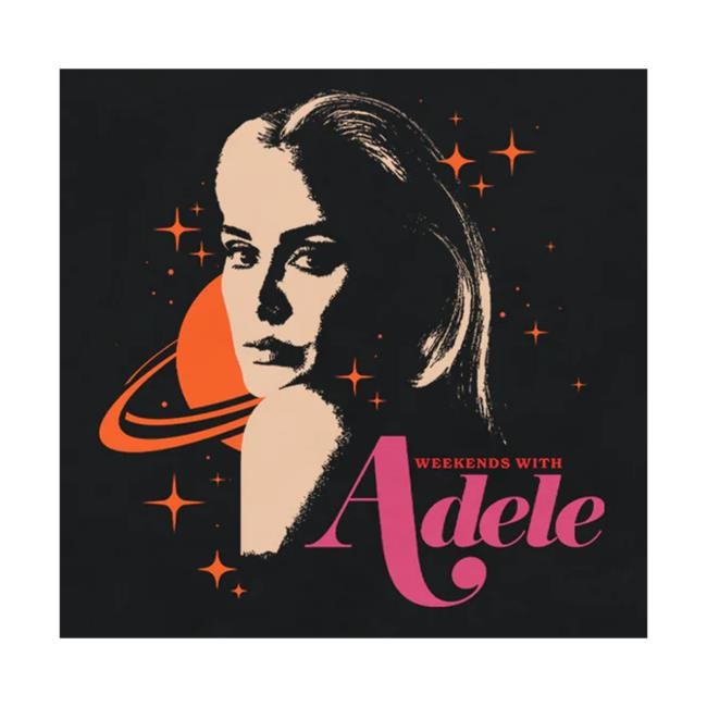 Adele Merch Store Weekends With Adele Saturn Photo T-Shirt