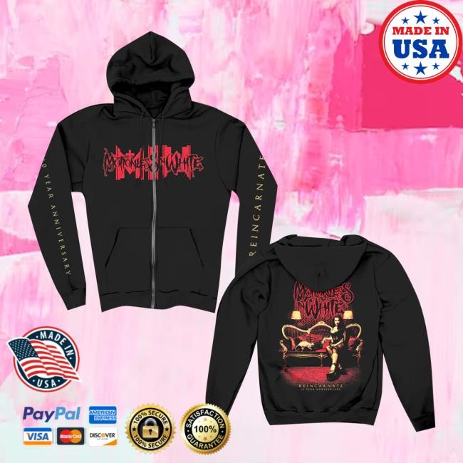 Motionless In White Official Store Reincarnate 10 Year Shirt