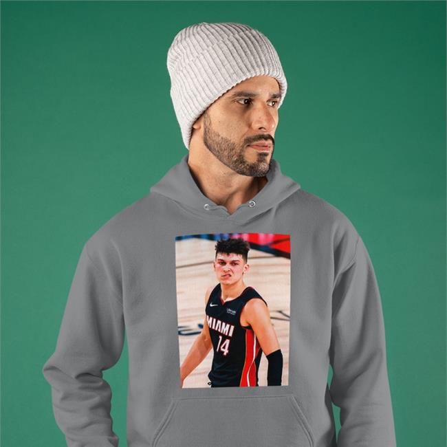 Kyle Lowry Wearing Tyler Herro Hoodied Sweatshirt