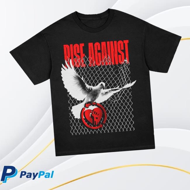 Caged Dove Zip Hoodie Rise Against Merch