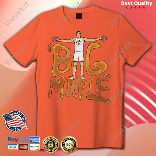 Zach Edey Big Maple Tee Shirt The Purdue Nil Store