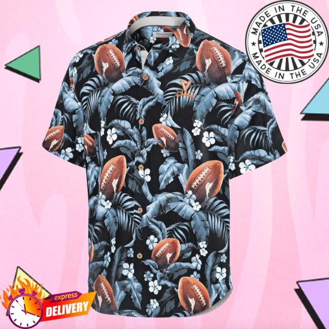 Tommy Bahama Black Virginia Cavaliers Veracruz Cay First Down Blooms New Shirt
