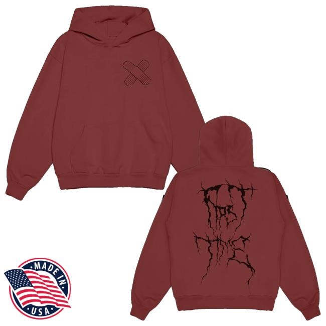 The Kid Laroi Store The First Time Root Zip Up Hooded Sweatshirt